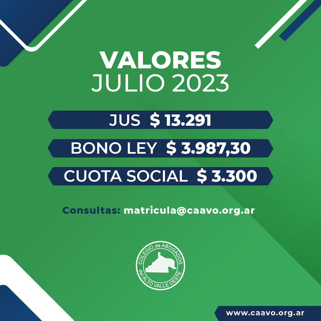 valores julio